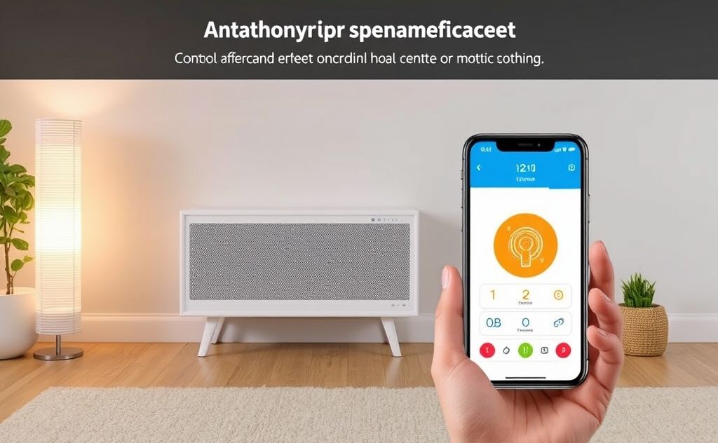 App controlled space heater options remote heating control