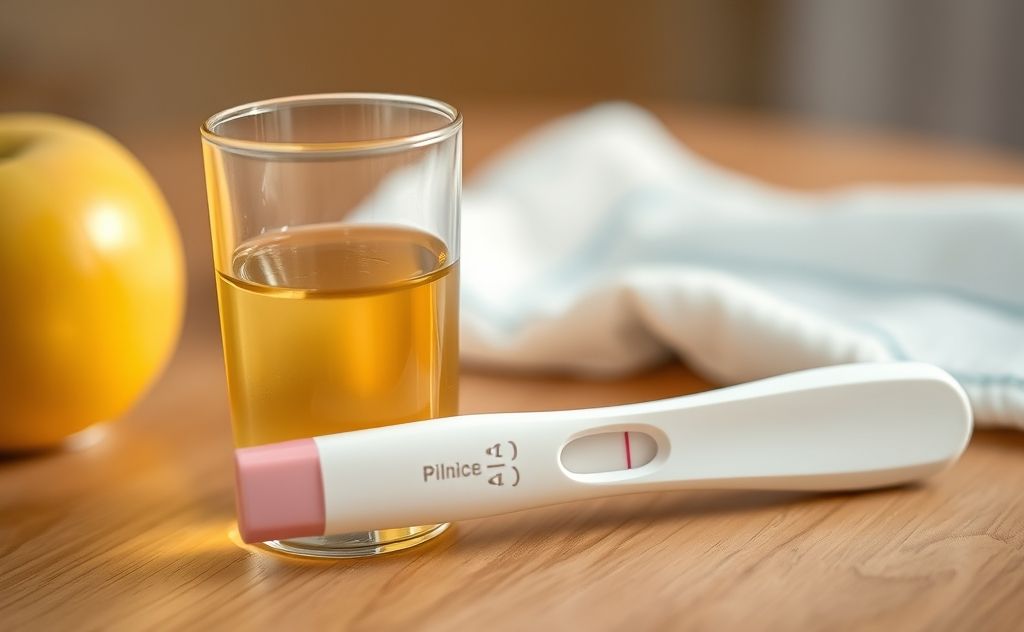 Apple juice and pregnancy test connection