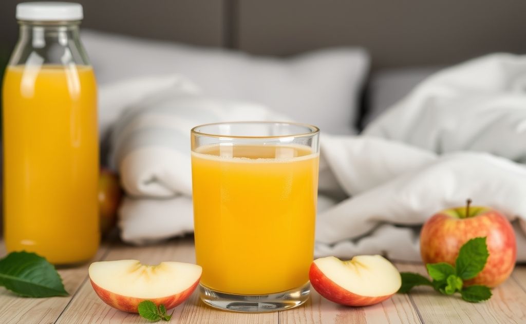 Apple juice benefits for better sleep quality