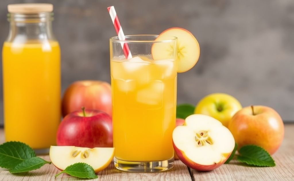 Apple juice benefits for health and wellness.
