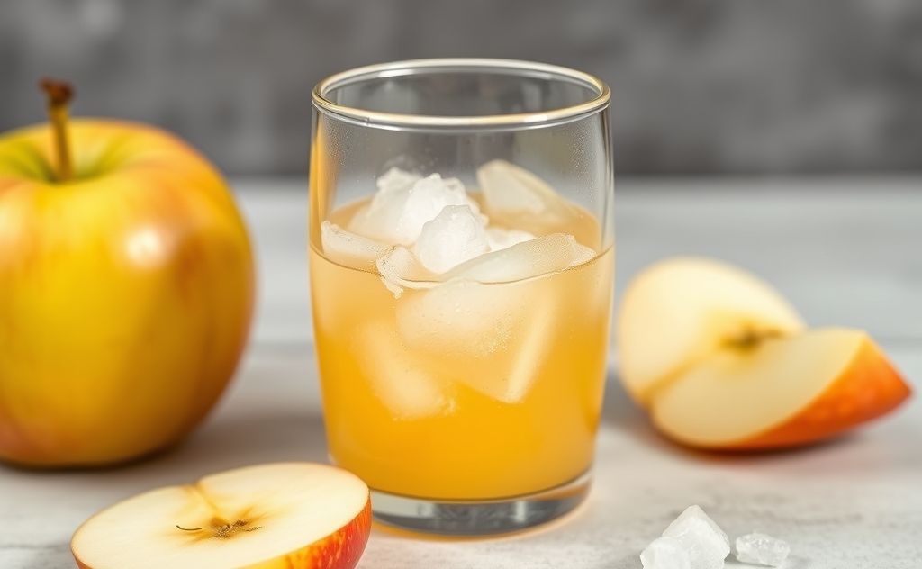Apple juice blends water, sugar, and pulp