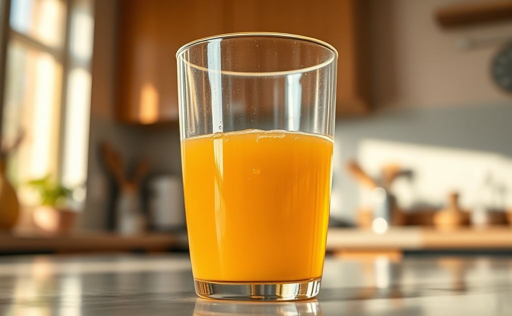 Apple juice color change due to oxidation process