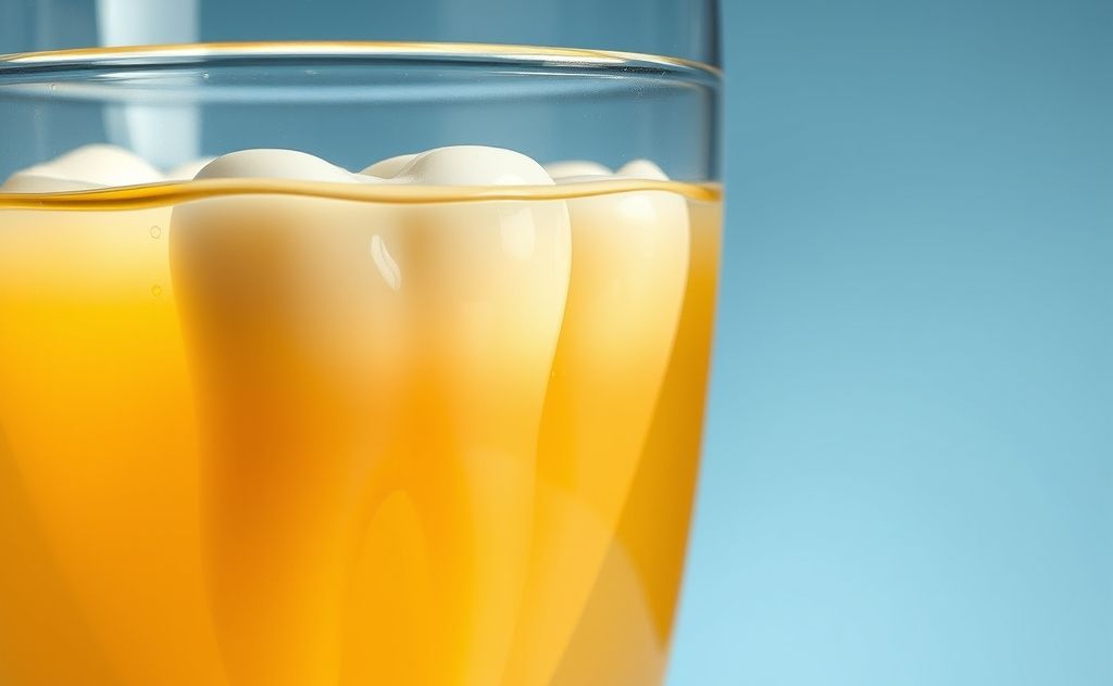 Apple juice effects on dental health