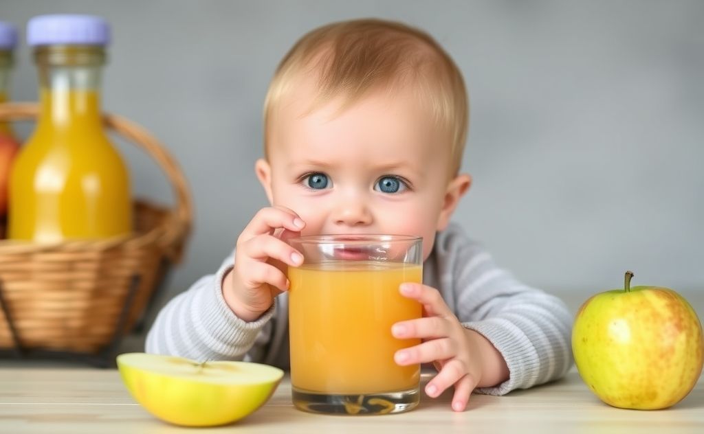 Apple juice for babies under one year old?