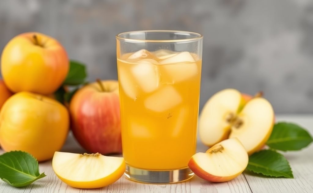 Apple juice rich in vitamin C benefits health