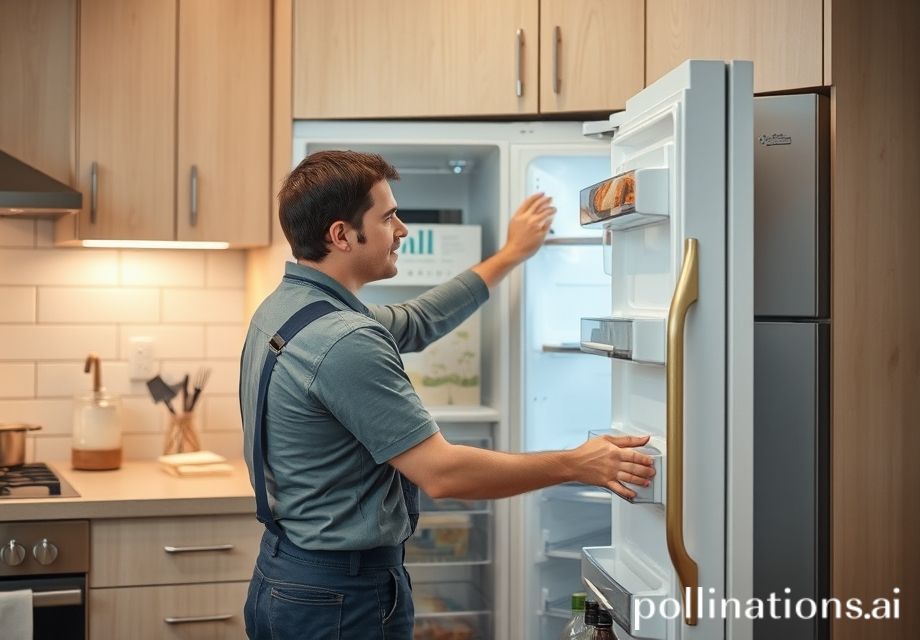 Perbaikan kulkas di dapur