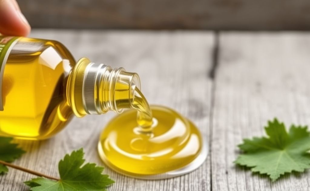 Apply grapeseed oil for effective heat protection.