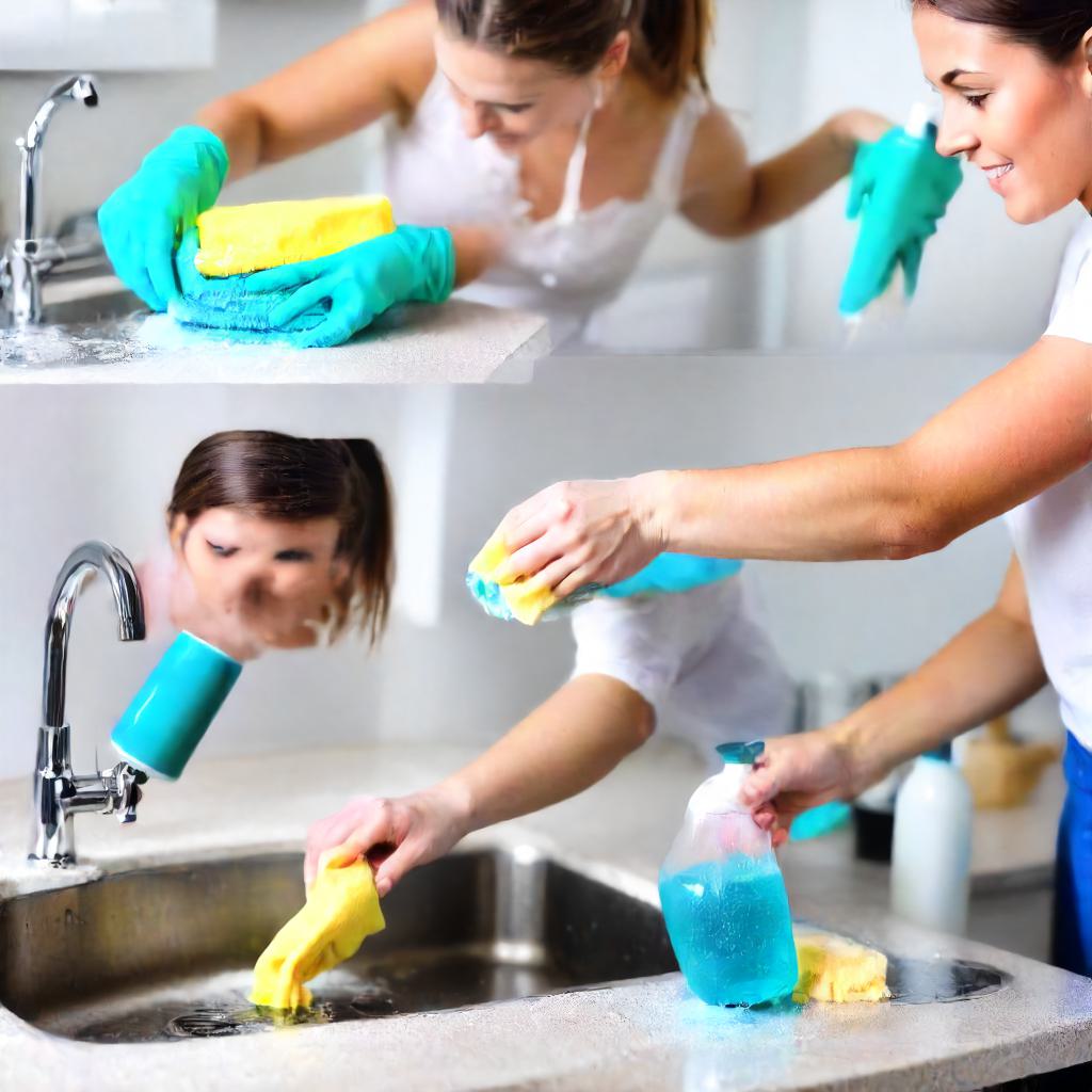Applying the Cleaning Solution. Step-by-Step Guide