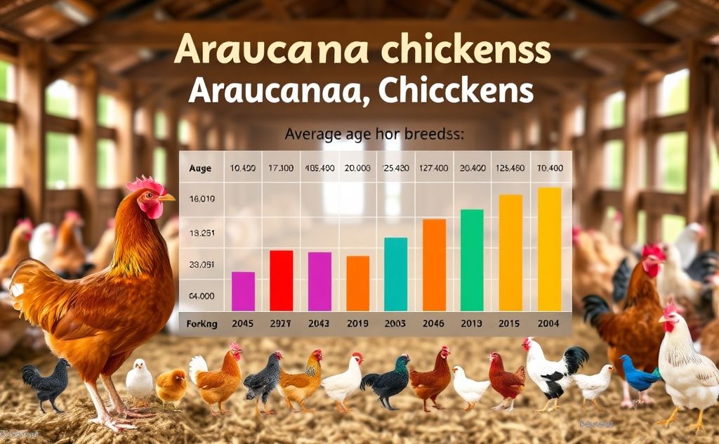 Araucana chickens lifespan versus other breeds