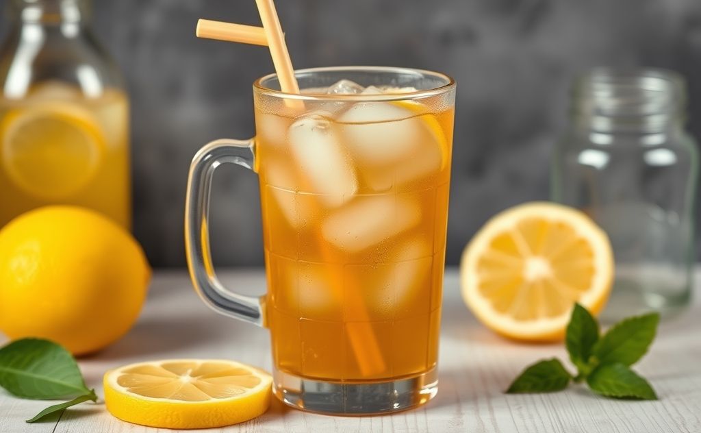 Arnold Palmer drink blend of tea and lemonade