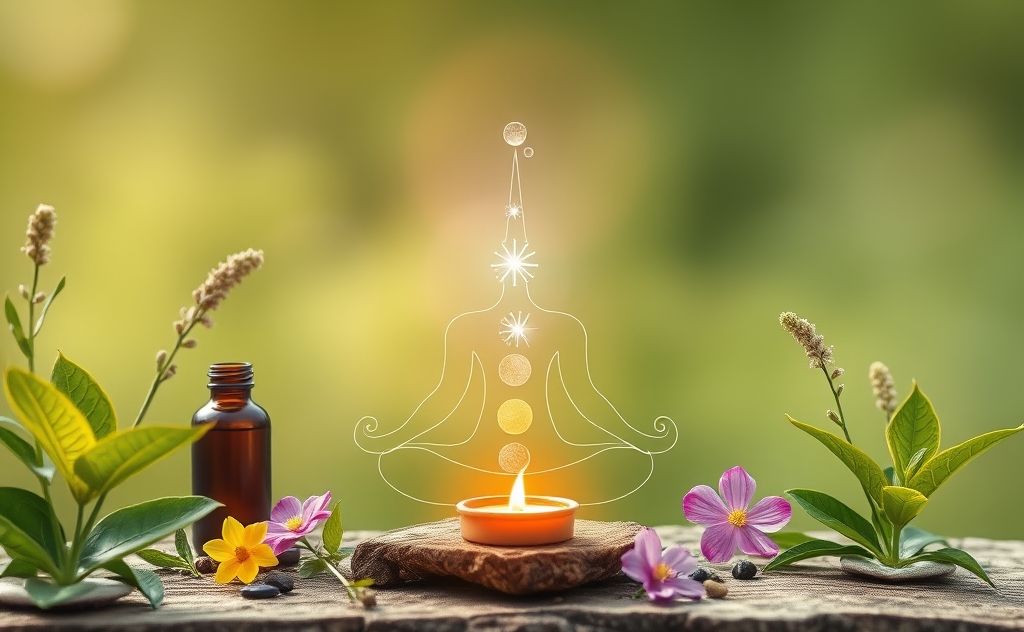 Aromatherapy balancing chakras with nature's essence