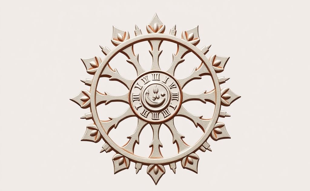 Ashok Chakra with 24 spokes symbolizing law