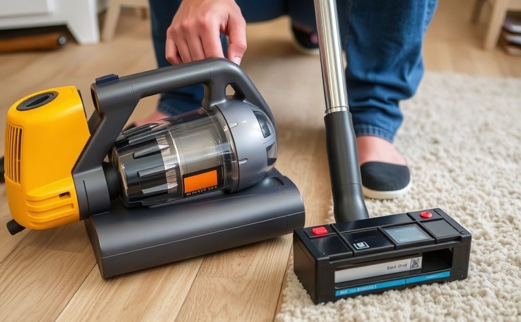 Assessing the safety of vacuum cleaner batteries.