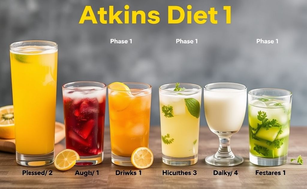 Atkins Diet Phase 1 drink options available