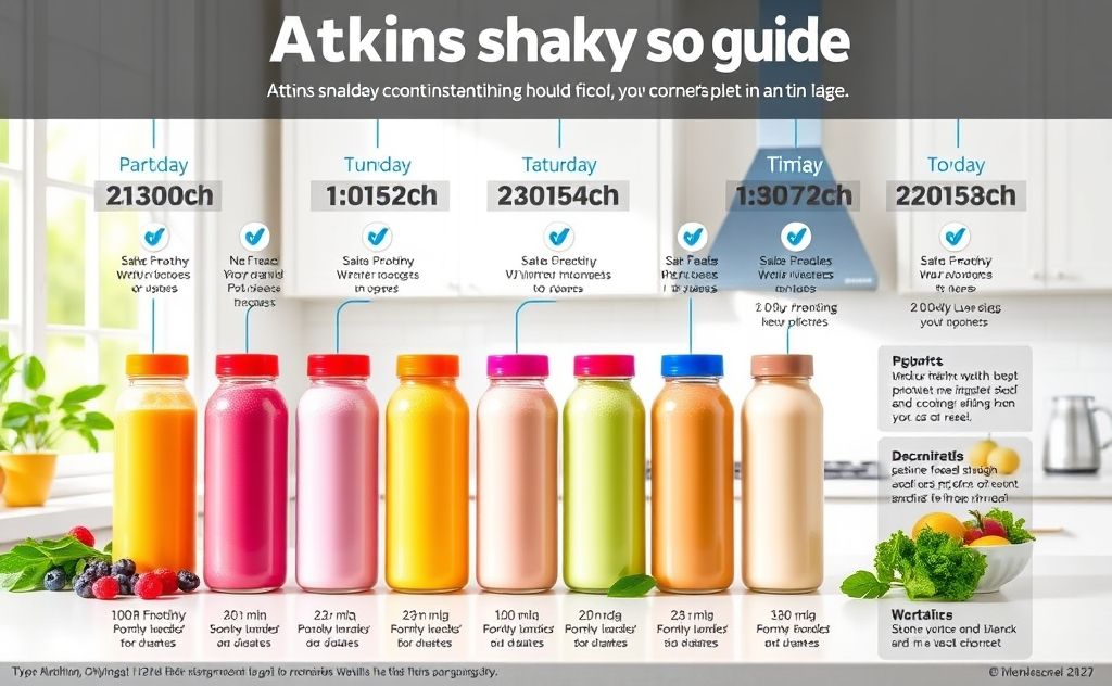 Atkins shakes daily intake guide