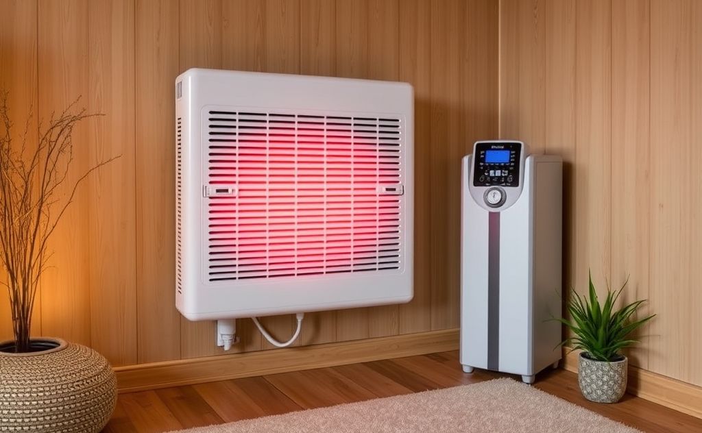 Automated convection heating system in a cozy room.
