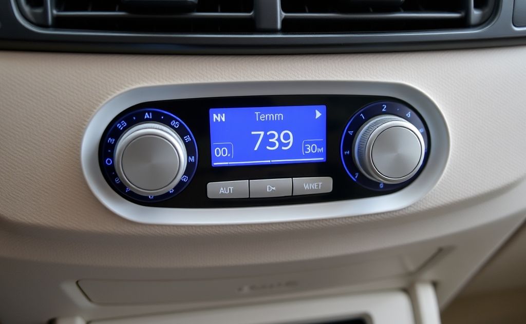 Automatic climate control adjusts temperature and comfort