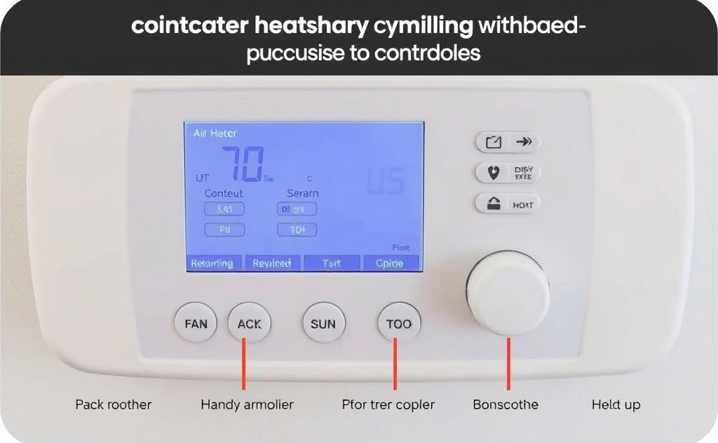 Automatic heater programming guide with controls