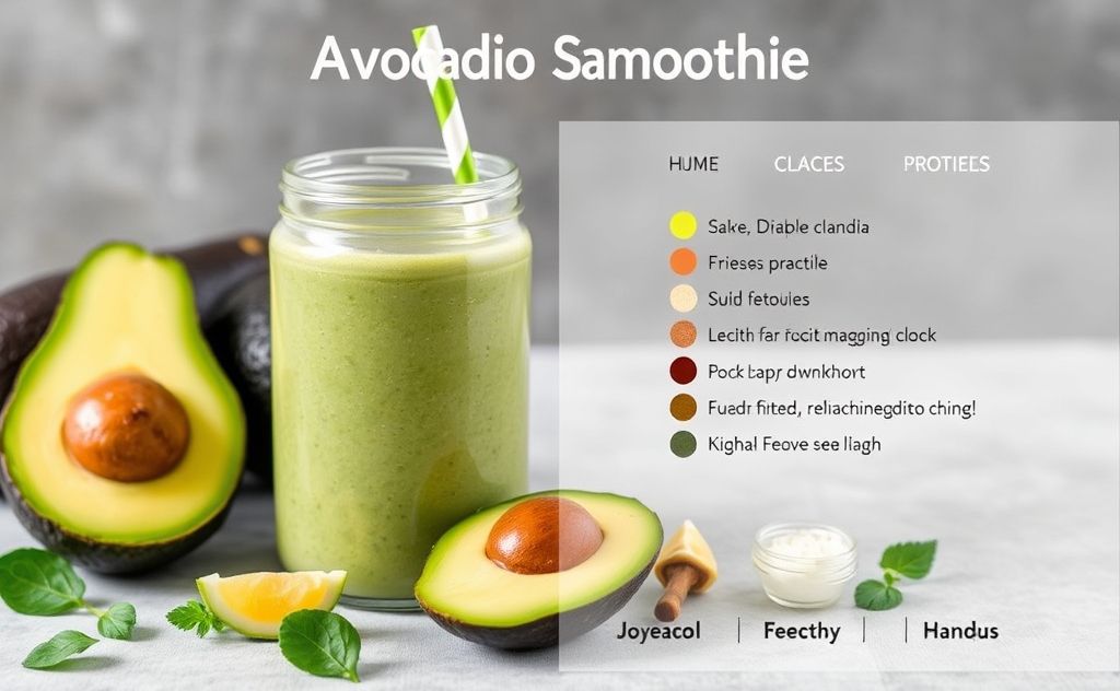Avocado smoothie flavor profile and ingredients