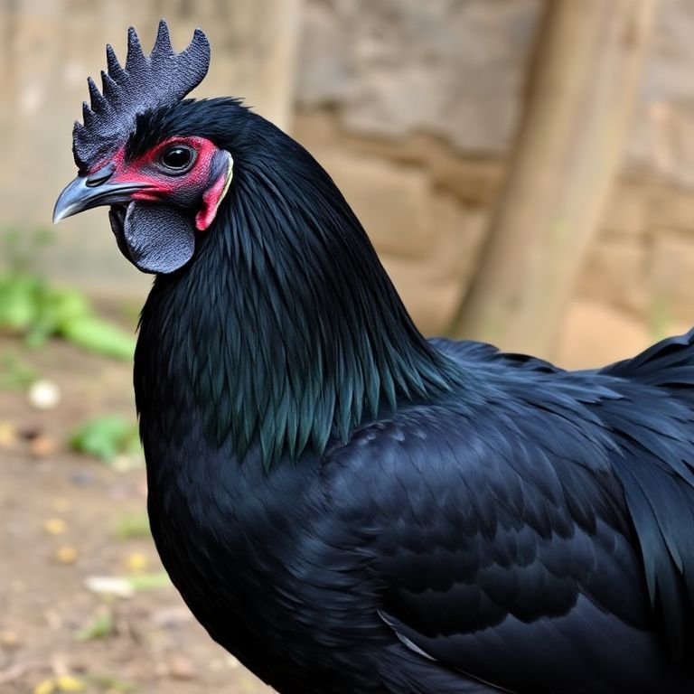 Authentic Ayam Cemani chickens