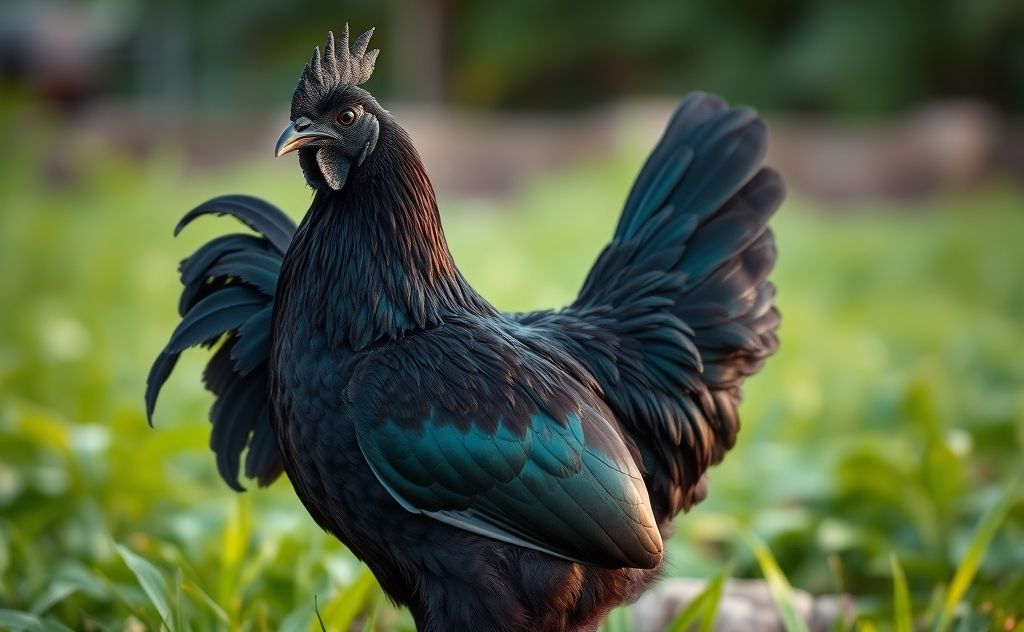 Ayam Cemani chickens high value rarity unique