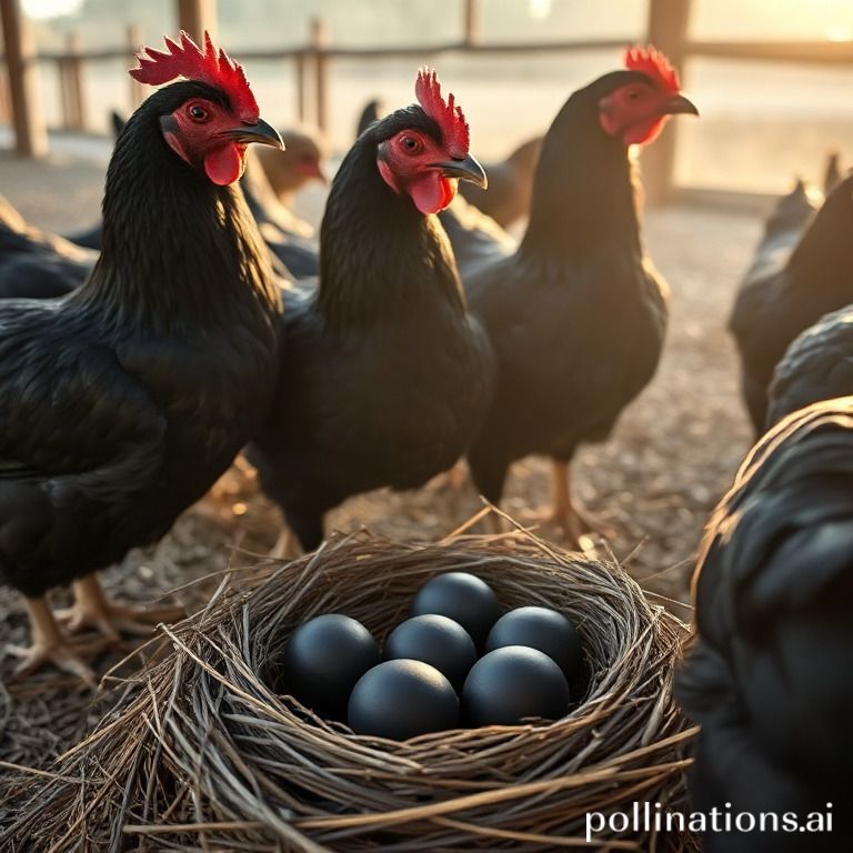 what color eggs do ayam cemani chickens lay