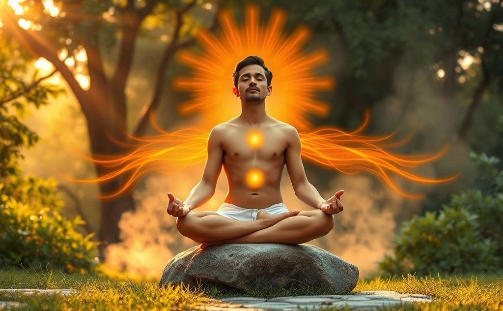Ayurvedic breathwork enhancing vibrant energy flow