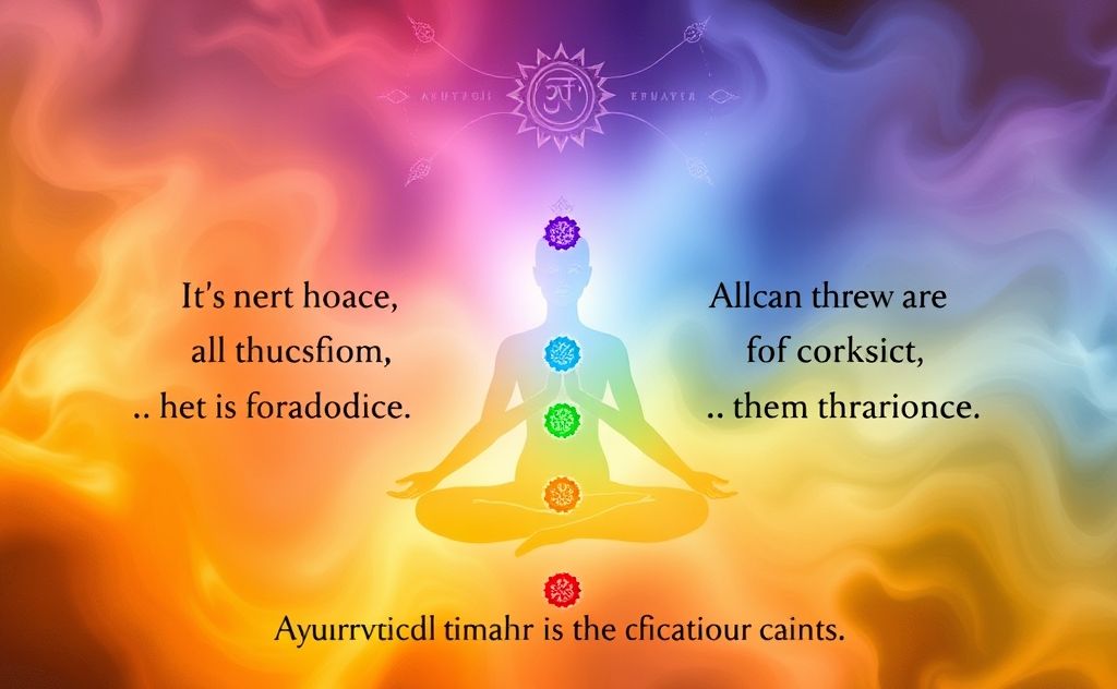 Ayurvedic chakra affirmations for balance and healing