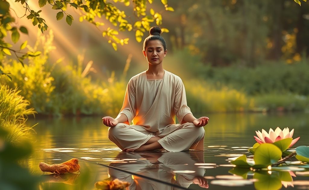 Ayurvedic meditation for inner peace and balance