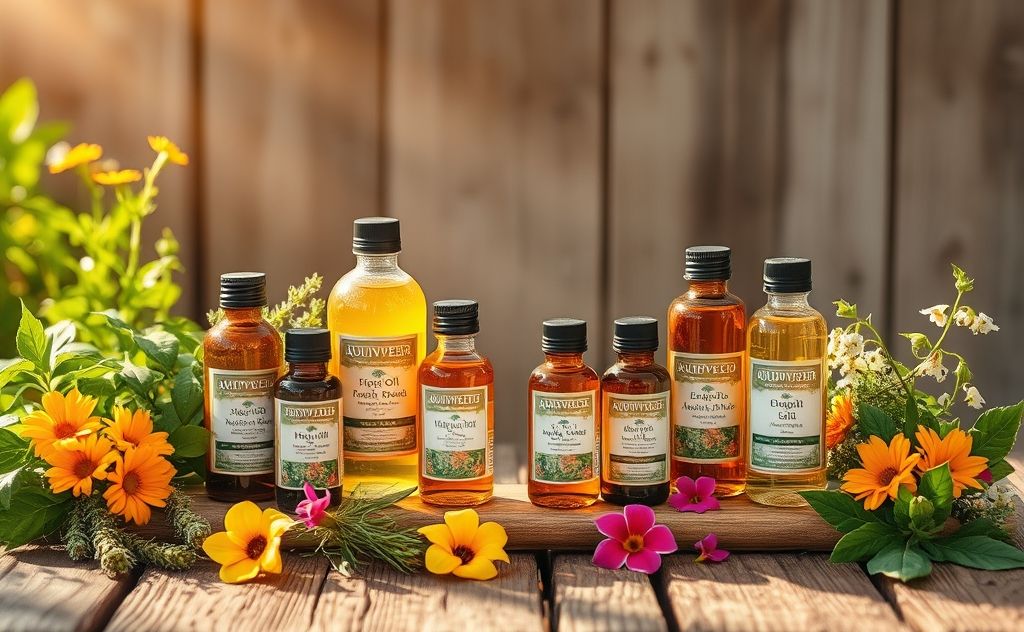 Ayurvedic oils for natural healing and wellness