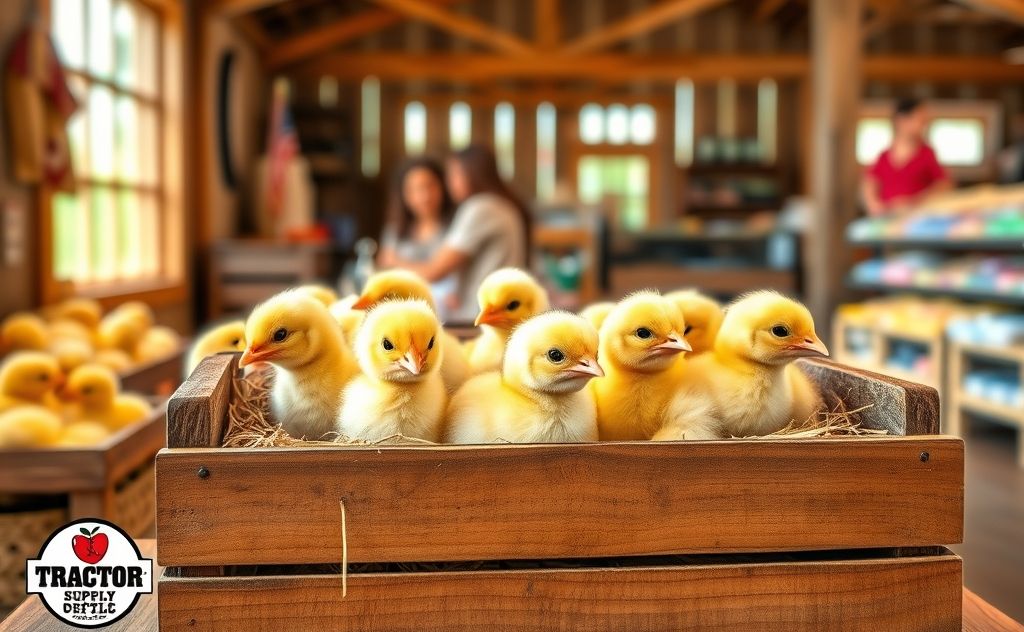 Baby chickens available at Tractor Supply prices