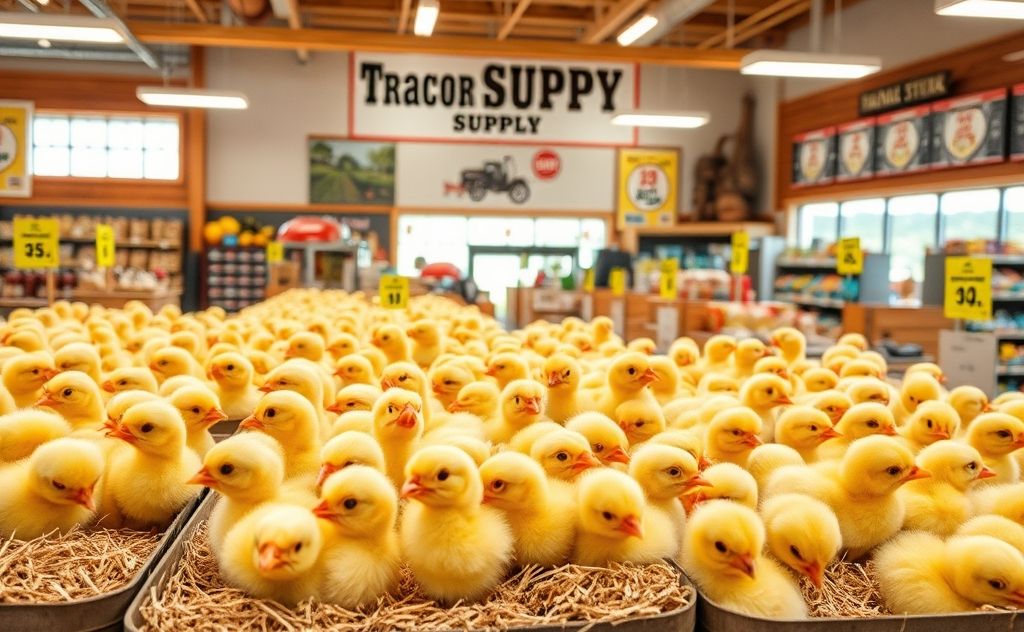 Baby chickens for sale at Tractor Supply Store