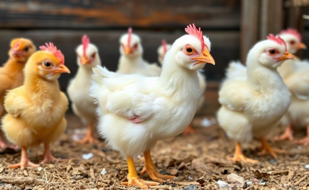 Baby chickens thrive best in moderate heat