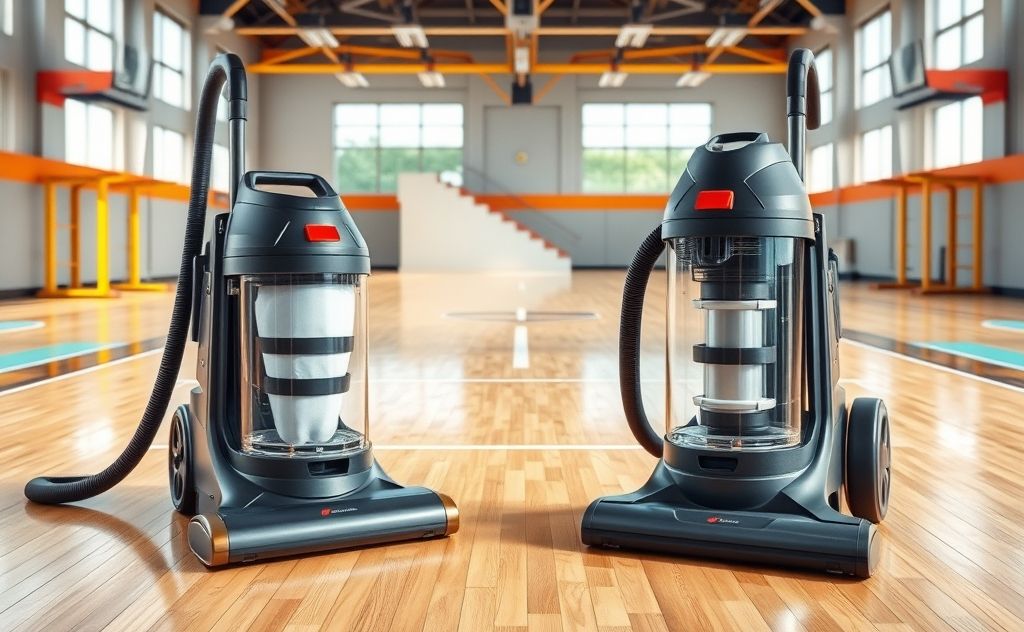 Bagged vs Bagless Gym Floor Vacuums Comparison
