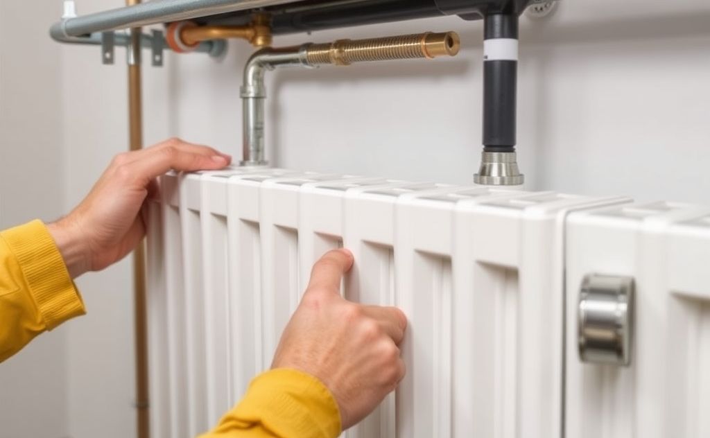 Balancing hydronic system for radiator repair