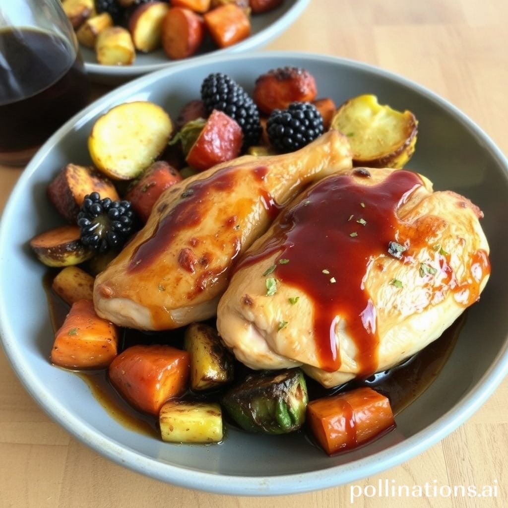 Balsamic Glazed Chicken with Roasted Vegetables