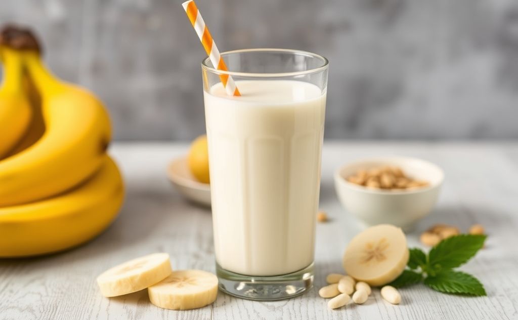 Banana milk shake boosts energy and nutrition