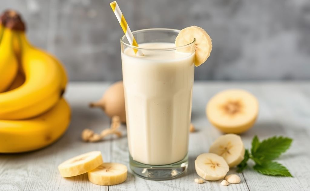 Banana milkshake for healthy weight gain benefits