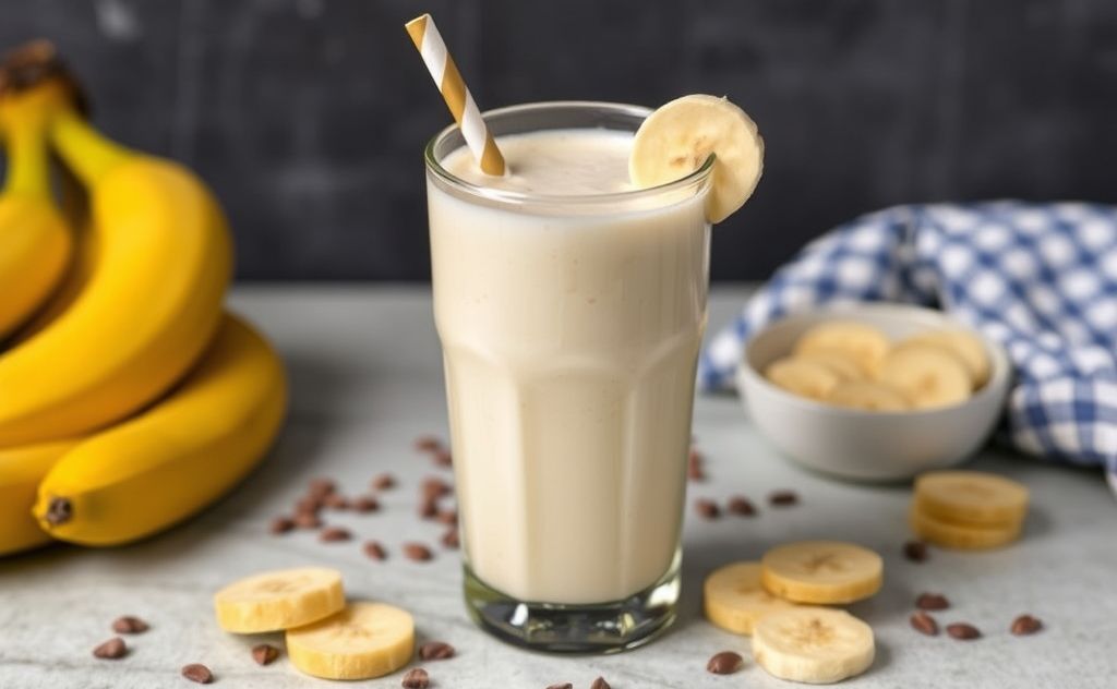 Banana milkshake perfect for night cravings