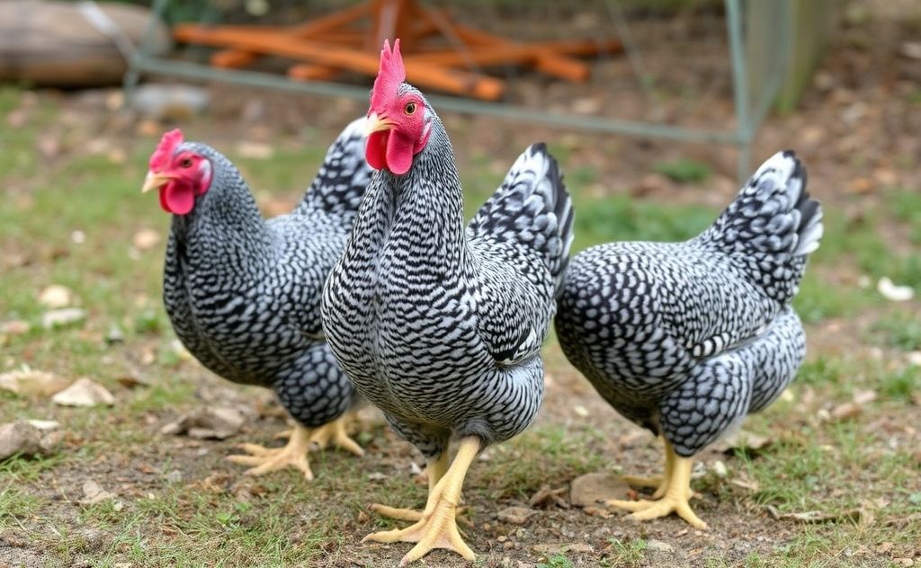 Barred Rock chickens lay eggs for several years