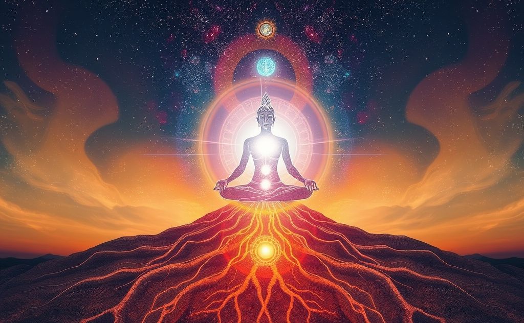 Base chakra energy center at the root of existence