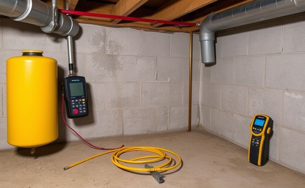 Basement humidity measurement tools and methods
