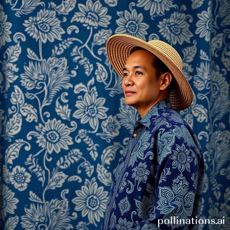 Batik tulis warna alam indigo