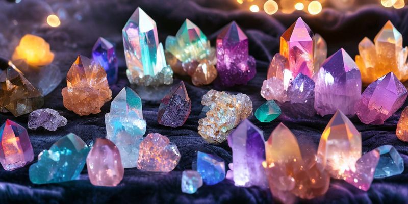 Çeşitli Renklerde Kristaller