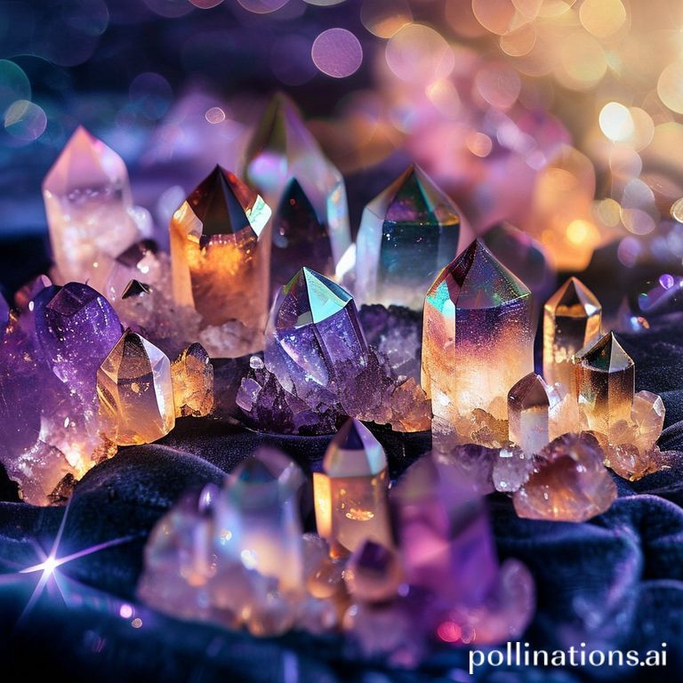 Çeşitli Renklerde Kristallerin Düzeni