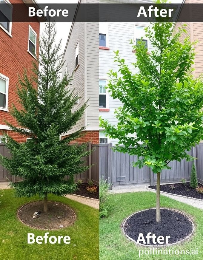 Before after tebang pohon