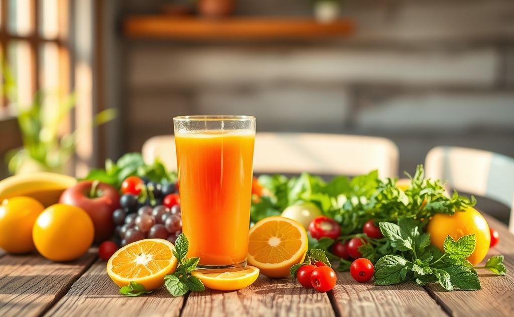 Before meals for digestive support drink juice
