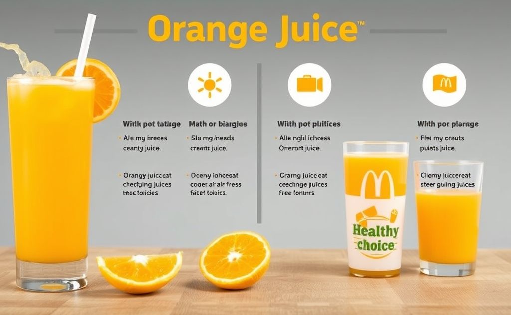 Benefits McDonald's Orange Juice Healthy Choice