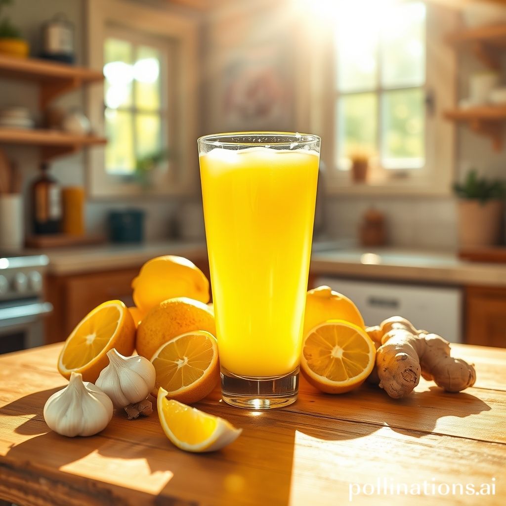 Ginger Garlic Lemon Juice: A Natural Boost for Immunity and Digestion
