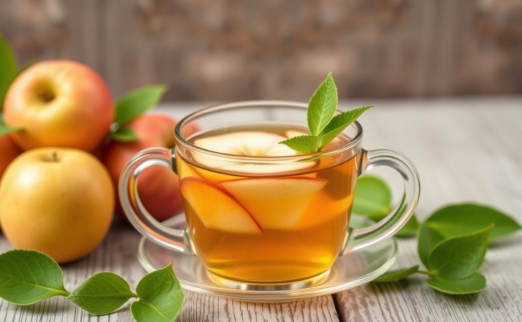 Benefits of apple tea for health and wellness.
